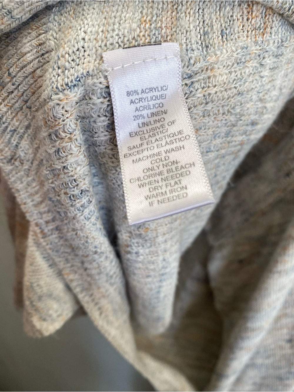 LOFT Open-Front Draped Cardigan - Picture 5 of 5
